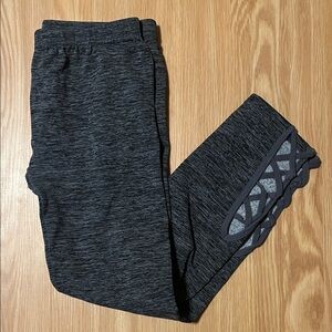 The Children's Place Fleece-Lined black/grey heather Leggings, size XL